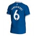 Everton James Tarkowski #6 Replika Hemma matchkläder 2023-24 Korta ärmar